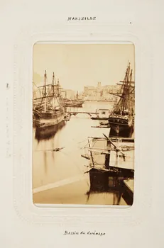 tirage photographique Marseille. Bassin du Carénage Provence-Alpes-Côte d'Azur, France 1860-1870 2020.41.1.91 Photo Mucem / Marianne Kuhn