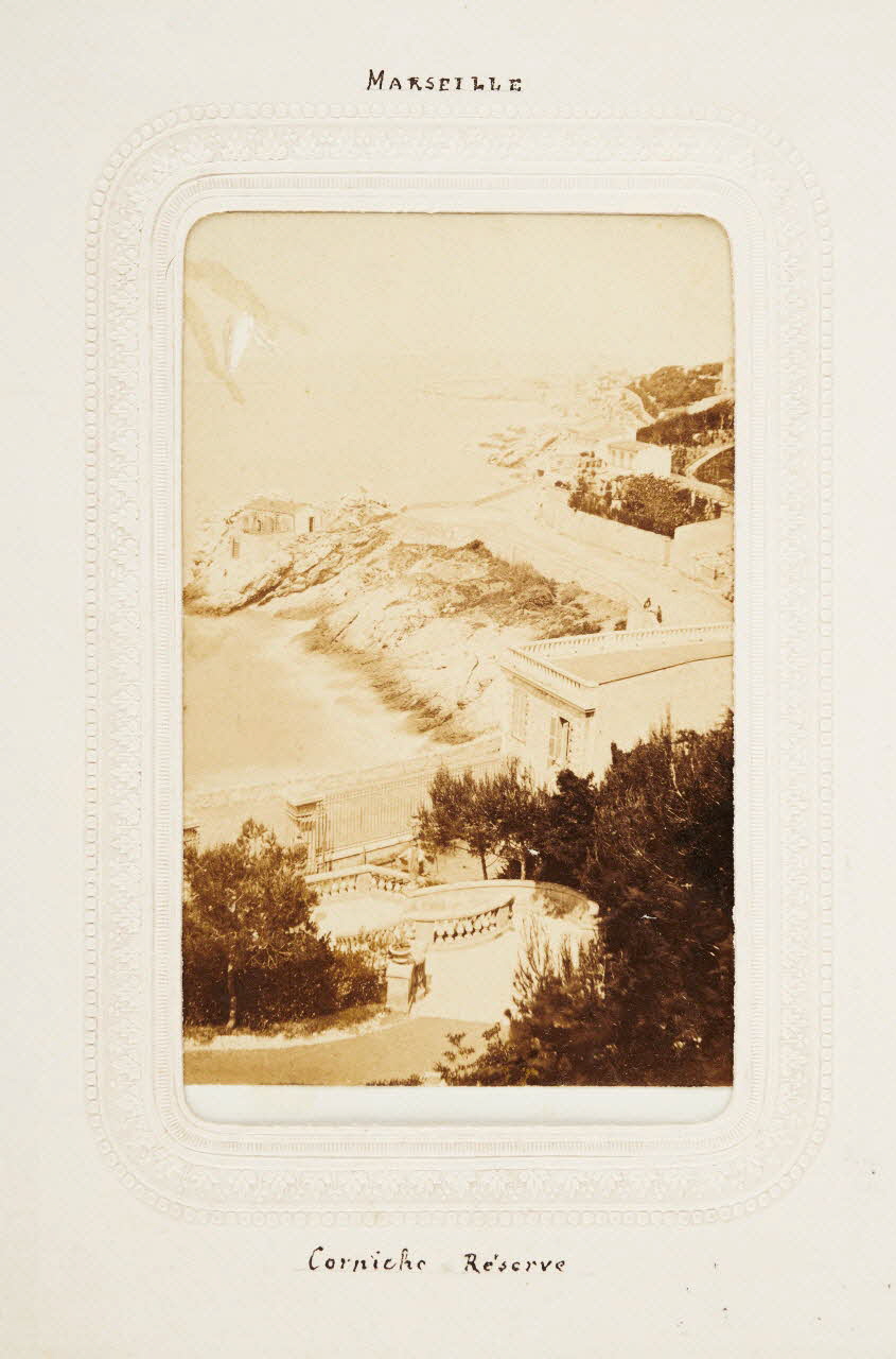 tirage photographique Marseille. Corniche Réserve Provence-Alpes-Côte d'Azur, France 1860-1870 2020.41.1.96 Photo Mucem / Marianne Kuhn