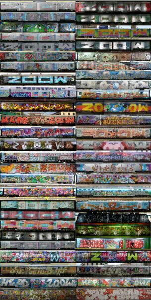 Zoow24 montage photographique Wholecars de Zoow Lombardie, Italie 2005-2019 2020.22.61.1-52 Photo Collection Mucem, cliché Zoow24