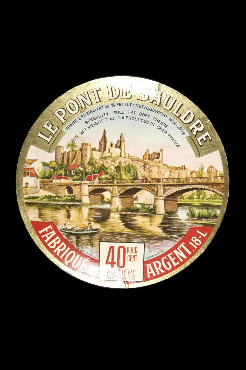 ETIQUETTE DE CAMEMBERT Centre, France 1973 1973.104.4 Photo Mucem/Virginie Louis
