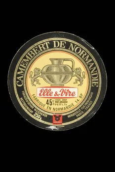 ETIQUETTE DE CAMEMBERT Basse-Normandie, France 1973 1973.104.5 Photo Mucem/Virginie Louis