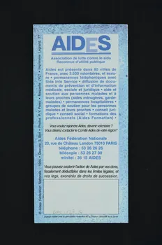 AIDES Dépliant "12 questions sur le sexe sans risque entre hommes" France 1995 2002.127.14  Photo Mucem