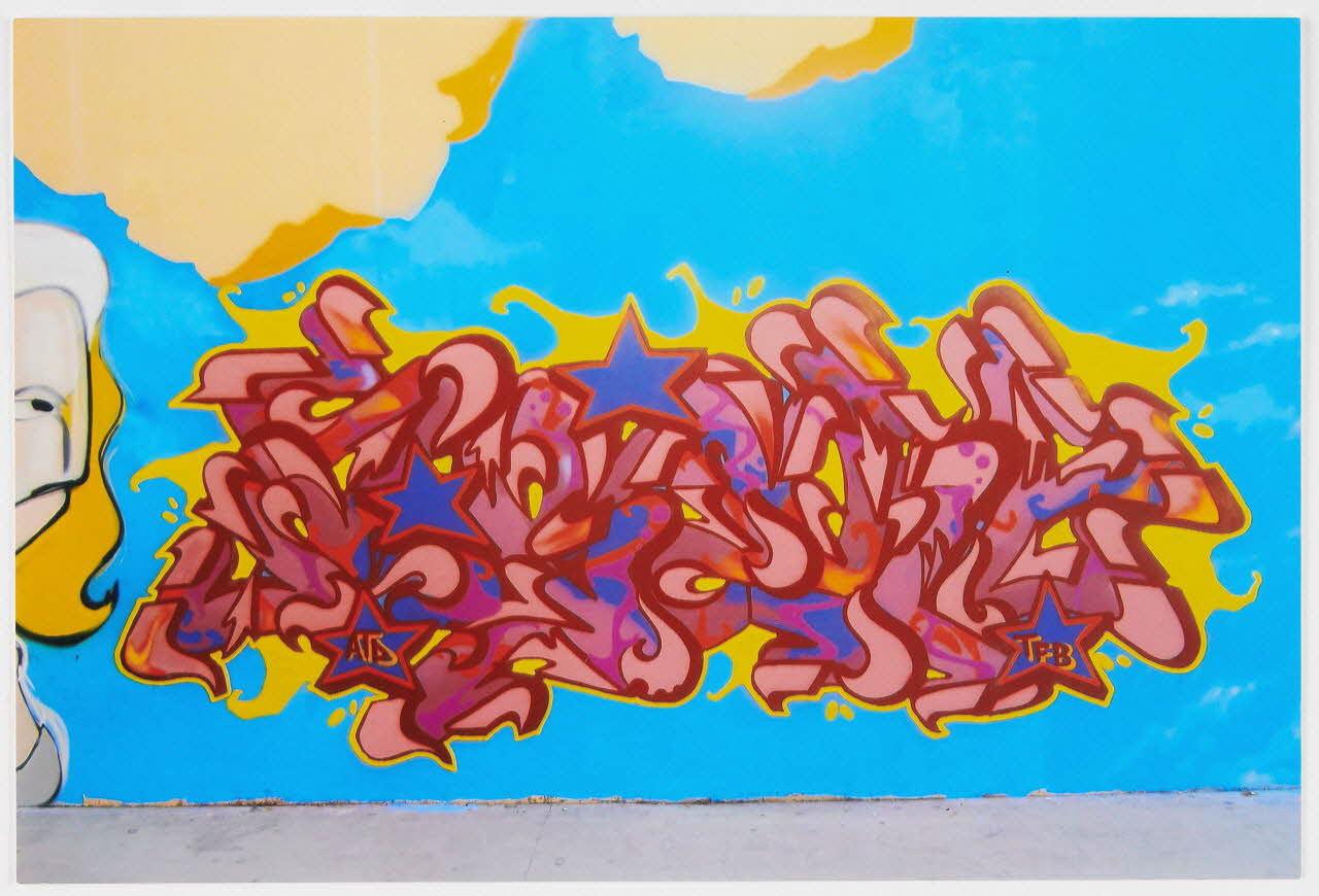 Agent tirage photographique Mur graffé par Agent Ligurie, Italie 2019 2021.3.20.2 Photo Mucem / Marianne Kuhn