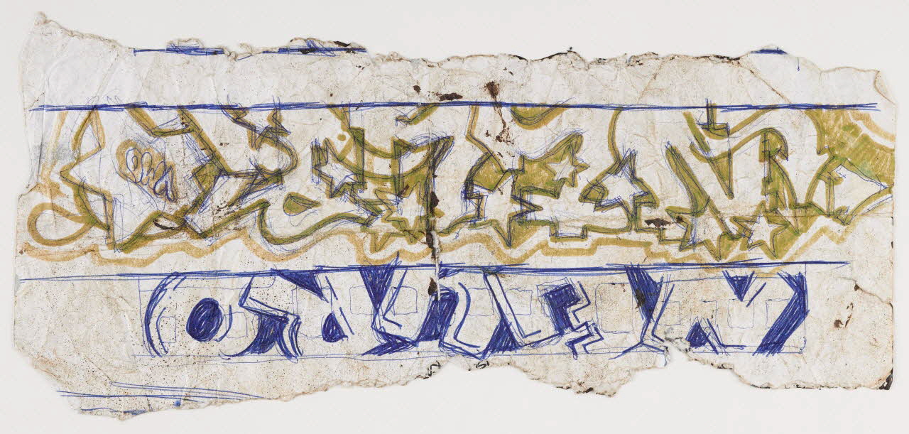 Neuro esquisse Double-esquisse "Neuro" Lombardie, Italie 1999 2021.4.5.1 Photo Mucem / Marianne Kuhn