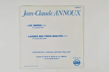 disque 45 tours Laissez moi trois minutes 2001.69.16.1663.1-2 Photo Mucem