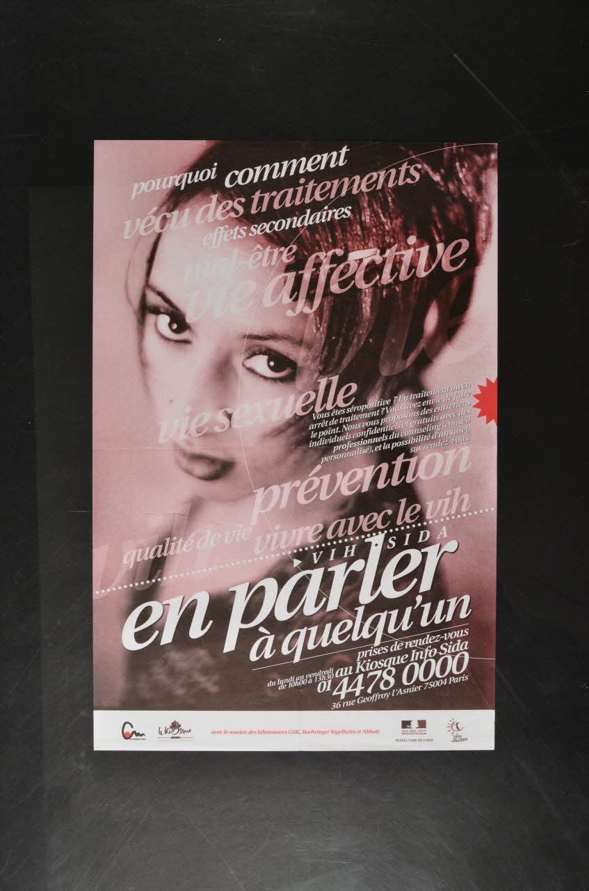 Fondation de France et la Fondation Levi Strauss affiche "En parler à quelqu'un" (femme) Île-de-France, France 2002 2002.127.177 Photo Mucem