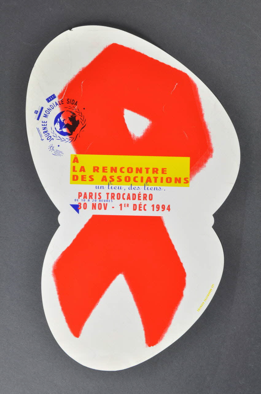 C.R.I.P.S Ile de France affichette "A la rencontre des associations un lieu, des liens" Île-de-France, France 1994 2002.127.182 Photo Mucem