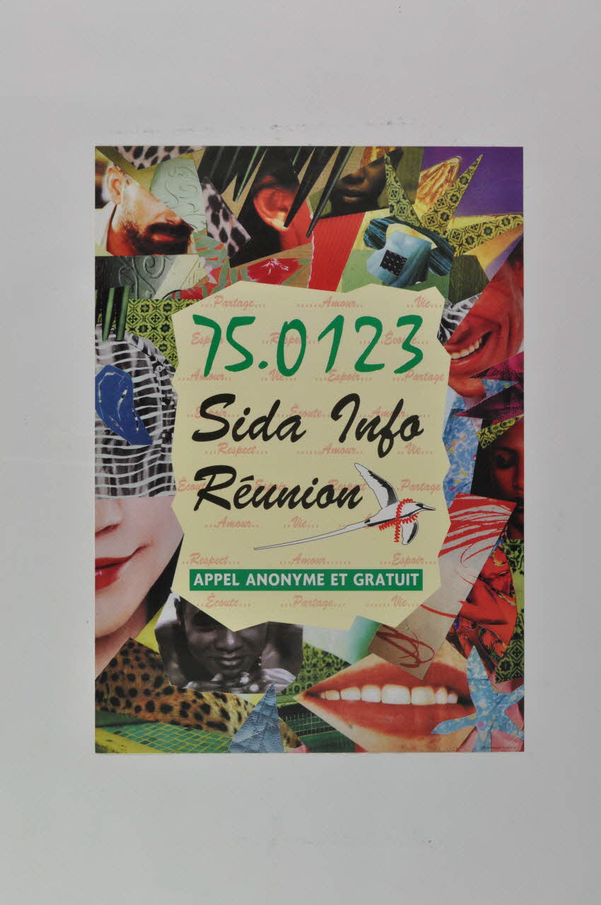 affichette "Sida Info Réunion" 2002.127.185 Photo Mucem