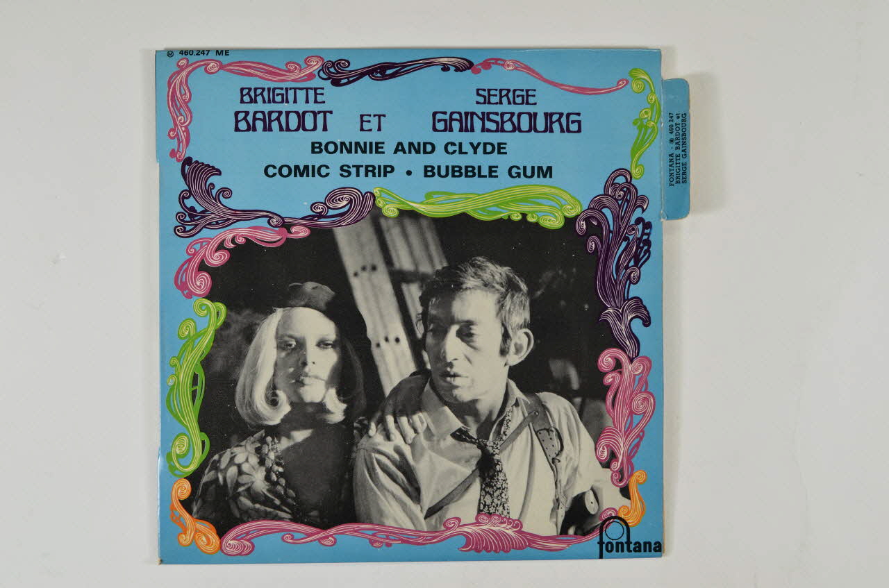 Brigitte Bardot ; Serge Gainsbourg ; Michel Colombier ; Alain Goraguer disque 45 tours Comic strip France 1968 2001.69.16.1698.1-2 Photo Mucem