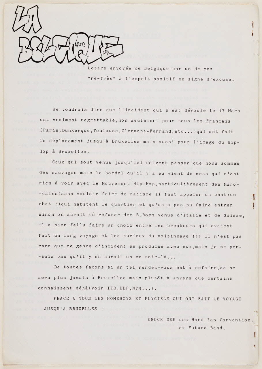 Zeta revue TNT LETTER NUMERO 20 1989 2018.25.5.1-2 Photo Mucem / Marianne Kuhn