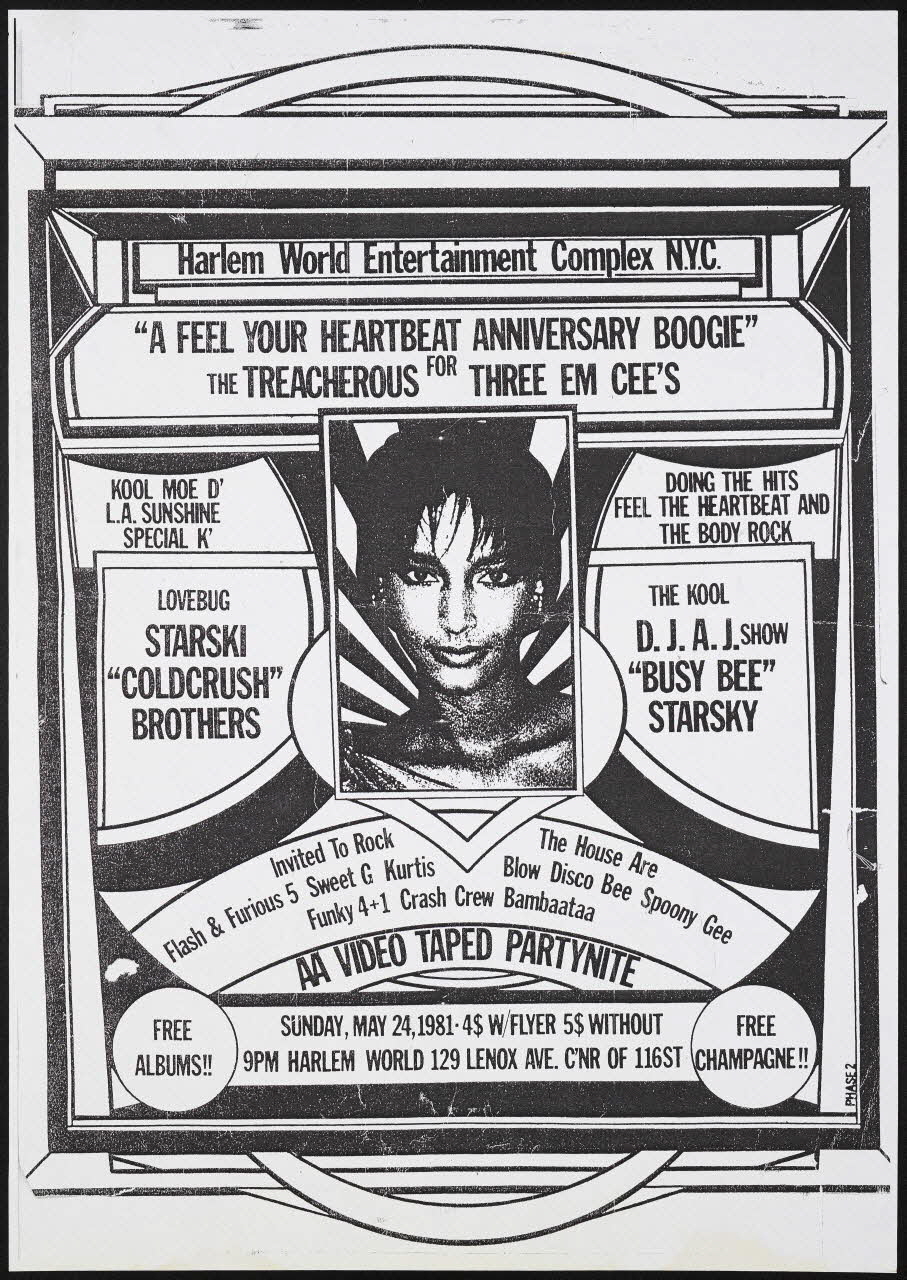 Phase 2 affiche A feel your Heartbeet Anniversary Boogie New York, Etats-Unis 1981 2021.3.3 Photo Mucem / Marianne Kuhn