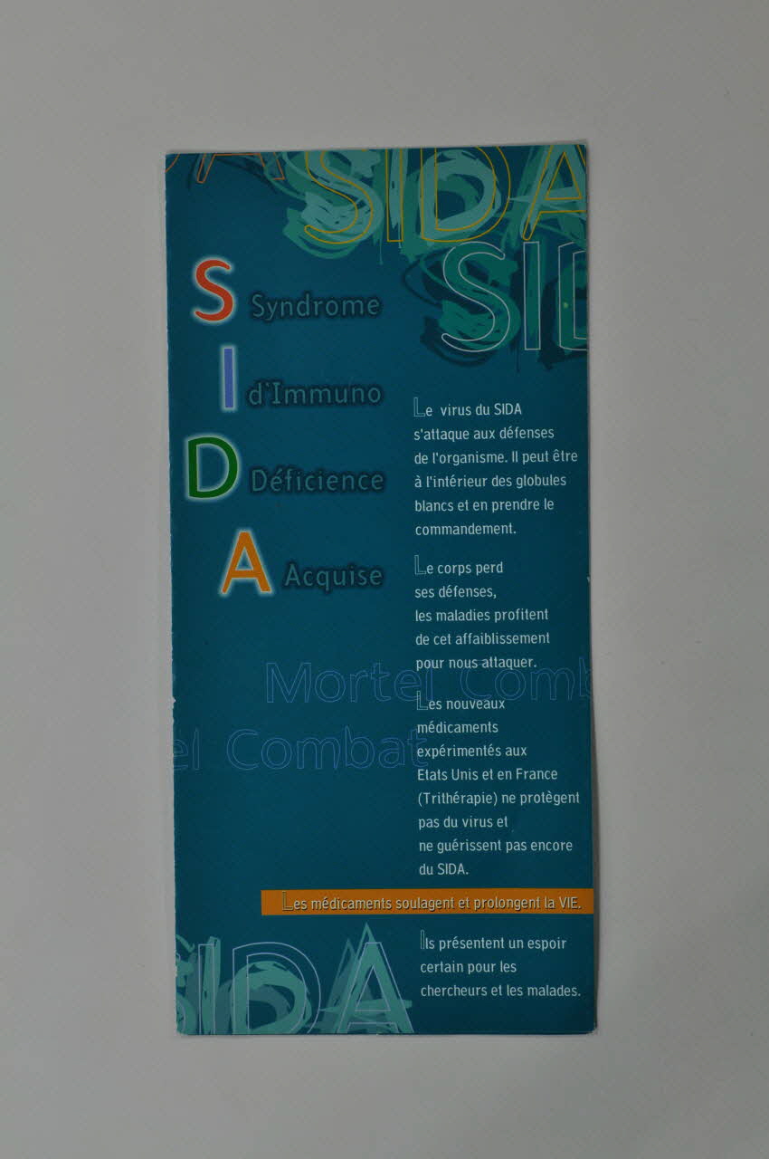 Dépliant "S I D A" 2002.127.21 Photo Mucem