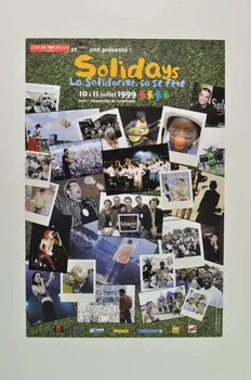 Solidarité Sida affiche "Solidays. La solidarité, ça se fête." France 1999 2002.127.213 Photo Mucem