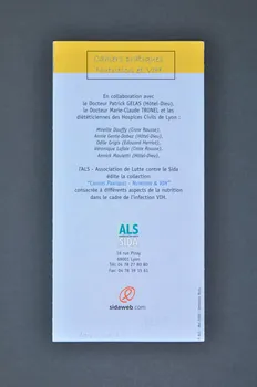 Association de Lutte contre le Sida (ALS) Lyon Dépliant "Vitamines et minéraux" Rhône-Alpes, France 2000/5 2002.127.23 Photo Mucem
