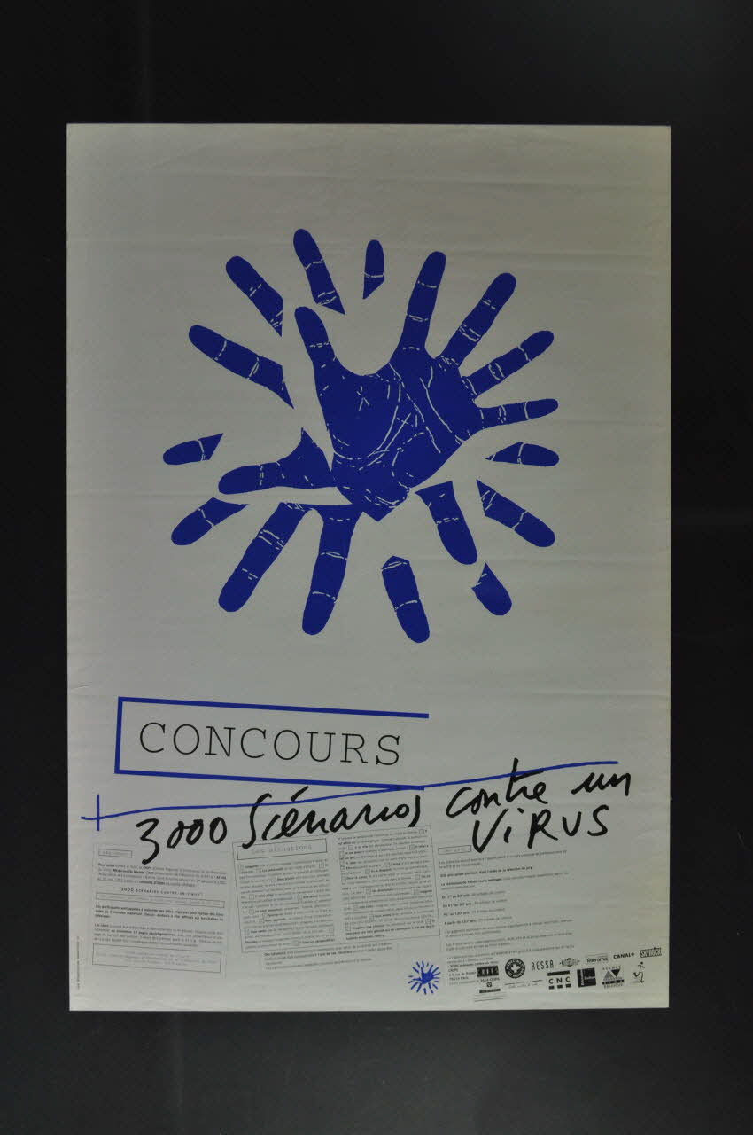 C.R.I.P.S Ile de France affiche "Concours 3000 scénarios pour un virus" France 1993 2002.127.252 Photo Mucem