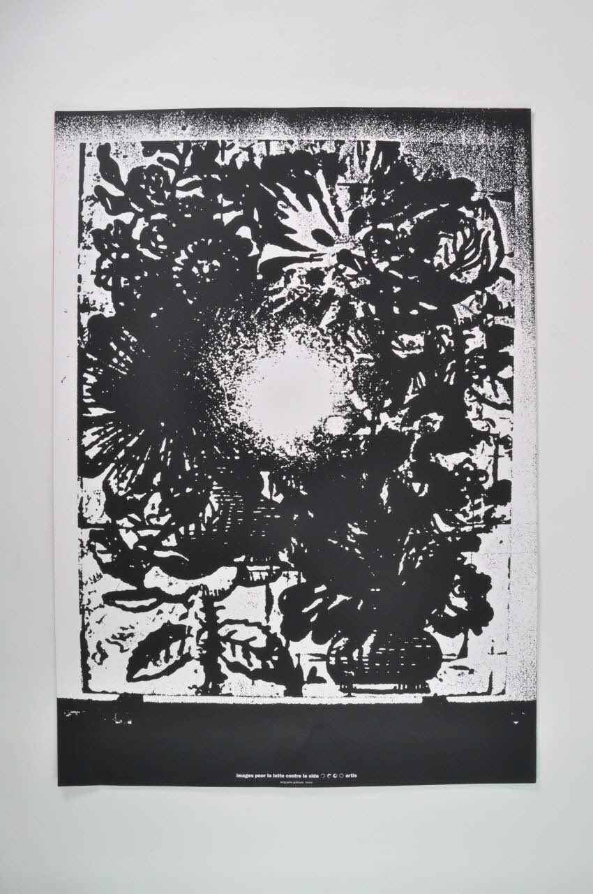 affiche Affiche "Images pour la lutte contre le sida", n°6  de Christopher Wool France 1993 2002.127.297 Photo Mucem