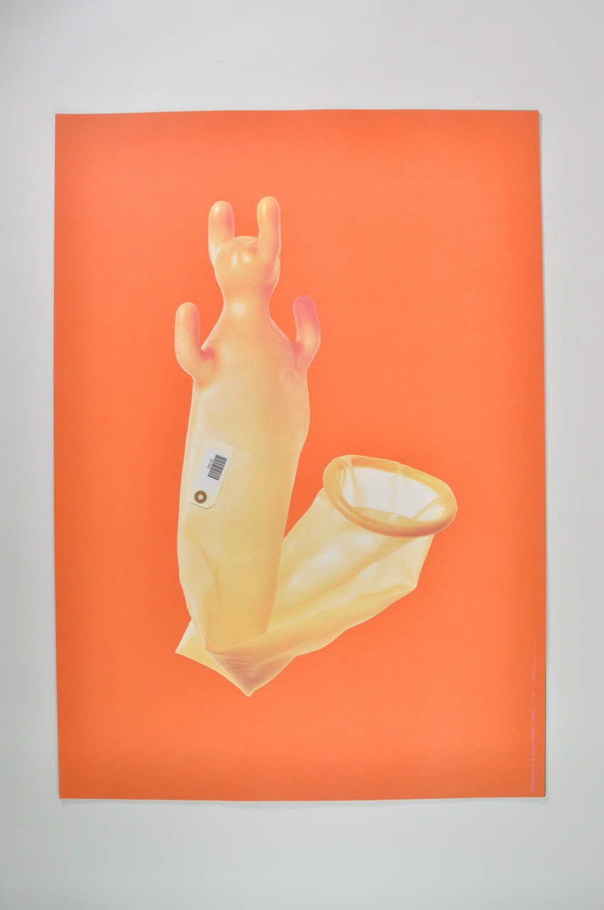 affiche Affiche "Images pour la lutte contre le sida", n°7  de Tibor Kalman France 1993 2002.127.298 Photo Mucem