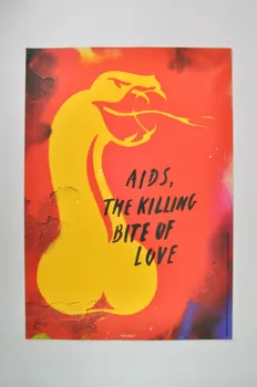 affiche Affiche "Images pour la lutte contre le sida", n°10  de Anthon Beeke / Sida, La morsure mortelle de l'amour France 1993 2002.127.301 Photo Mucem