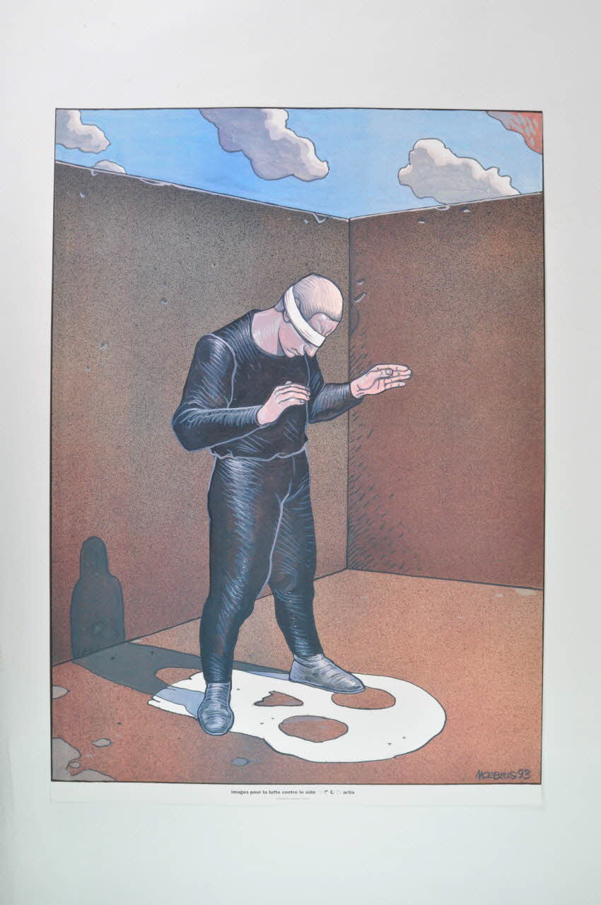 affiche Affiche "Images pour la lutte contre le sida", n°18  de Moebius France 1993 2002.127.309 Photo Mucem