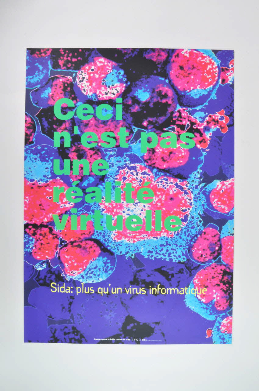 affiche plus qu'un virus informatique France 1993 2002.127.311 Photo Mucem