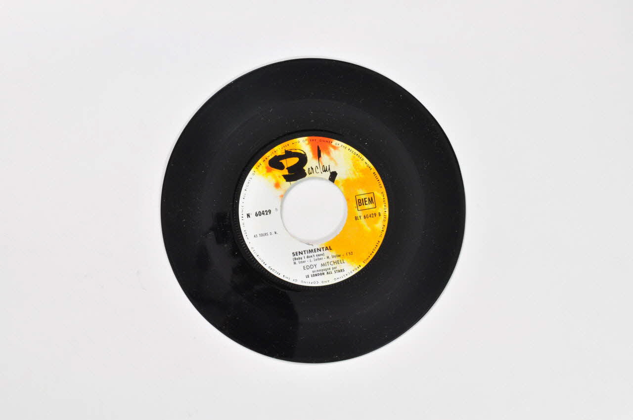 disque 45 tours Sentimental 2001.69.16.1882 Photo Mucem