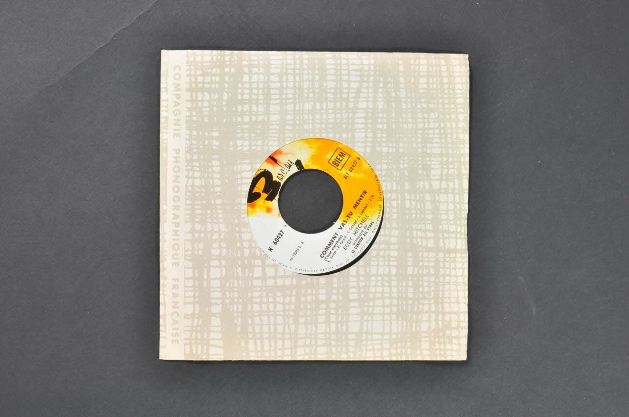 disque 45 tours Comment vas-tu mentir 2001.69.16.1892.1-2 Photo Mucem