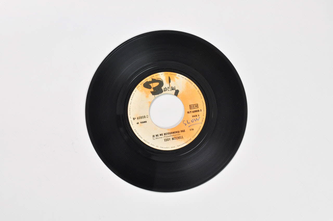 disque 45 tours Je ne me retournerai pas 2001.69.16.1894 Photo Mucem