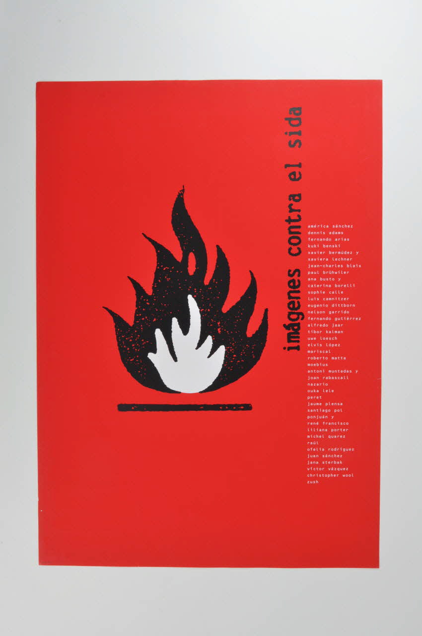 affiche "Imagines contra el sida" Espagne 1994 2002.127.336 Photo Mucem