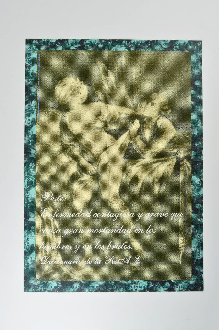 affiche maladie contagieuse et grave qui cause une grave mortalité chez les hommes et les animaux Espagne 1994 2002.127.341 Photo Mucem