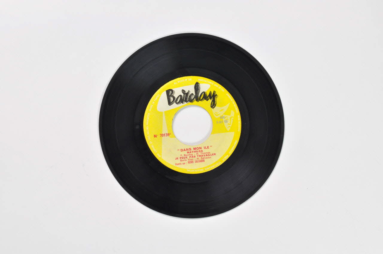 disque 45 tours Je peux pas travailler 2001.69.16.1913 Photo Mucem