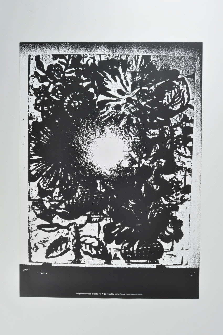 affiche Affiche  "Imagines contra el sida" n°11 de Christopher Wool Espagne 1994 2002.127.346 Photo Mucem