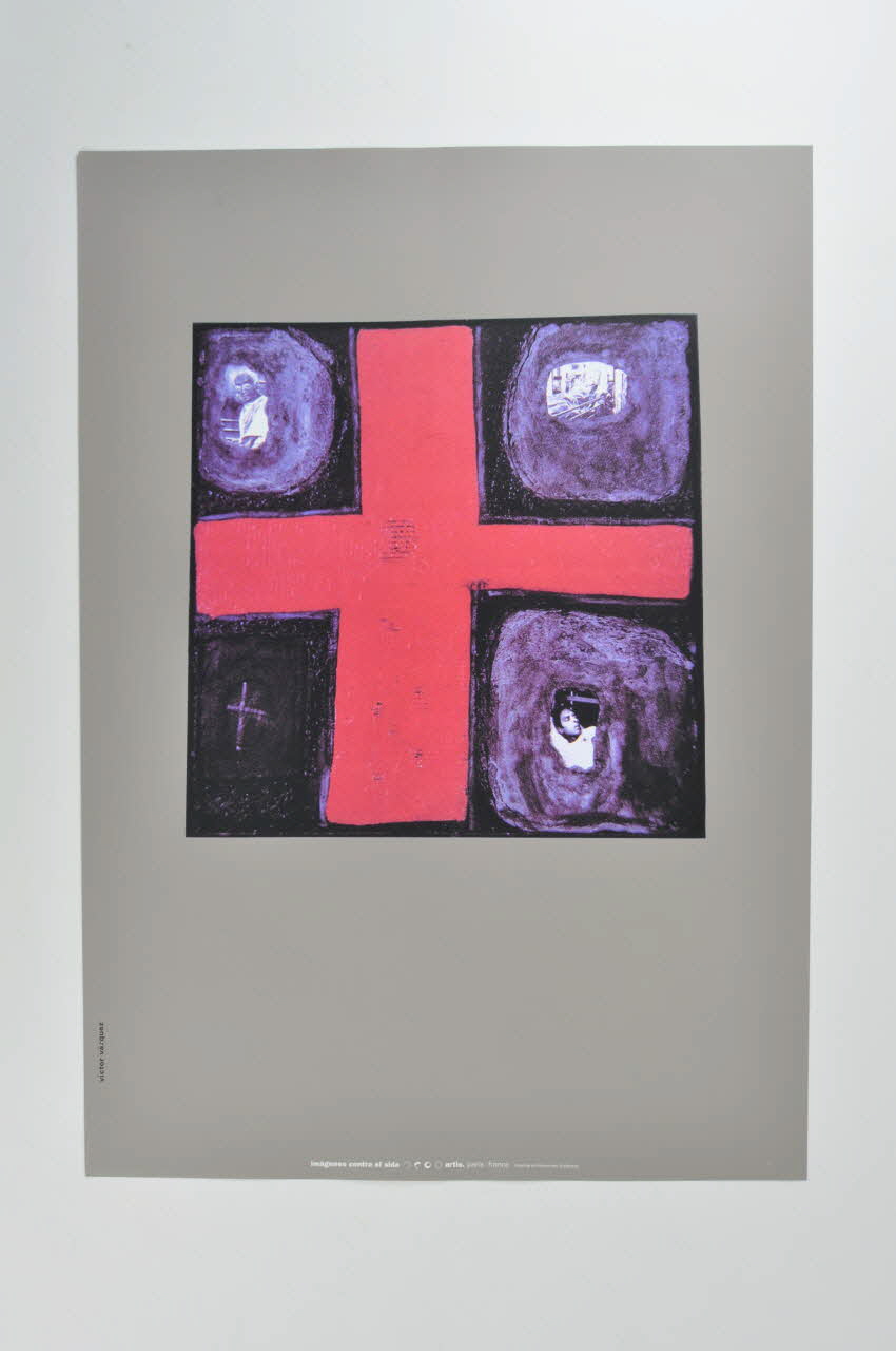affiche Affiche  "Imagines contra el sida" n°de Victor Vasquez Espagne 1994 2002.127.347 Photo Mucem