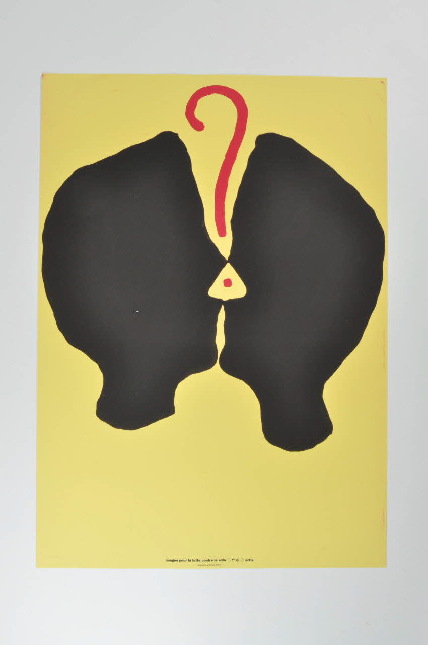 affiche Affiche  "Imagines contra el sida" n°17 de Jean-Charles Blais Espagne 1994 2002.127.352 Photo Mucem