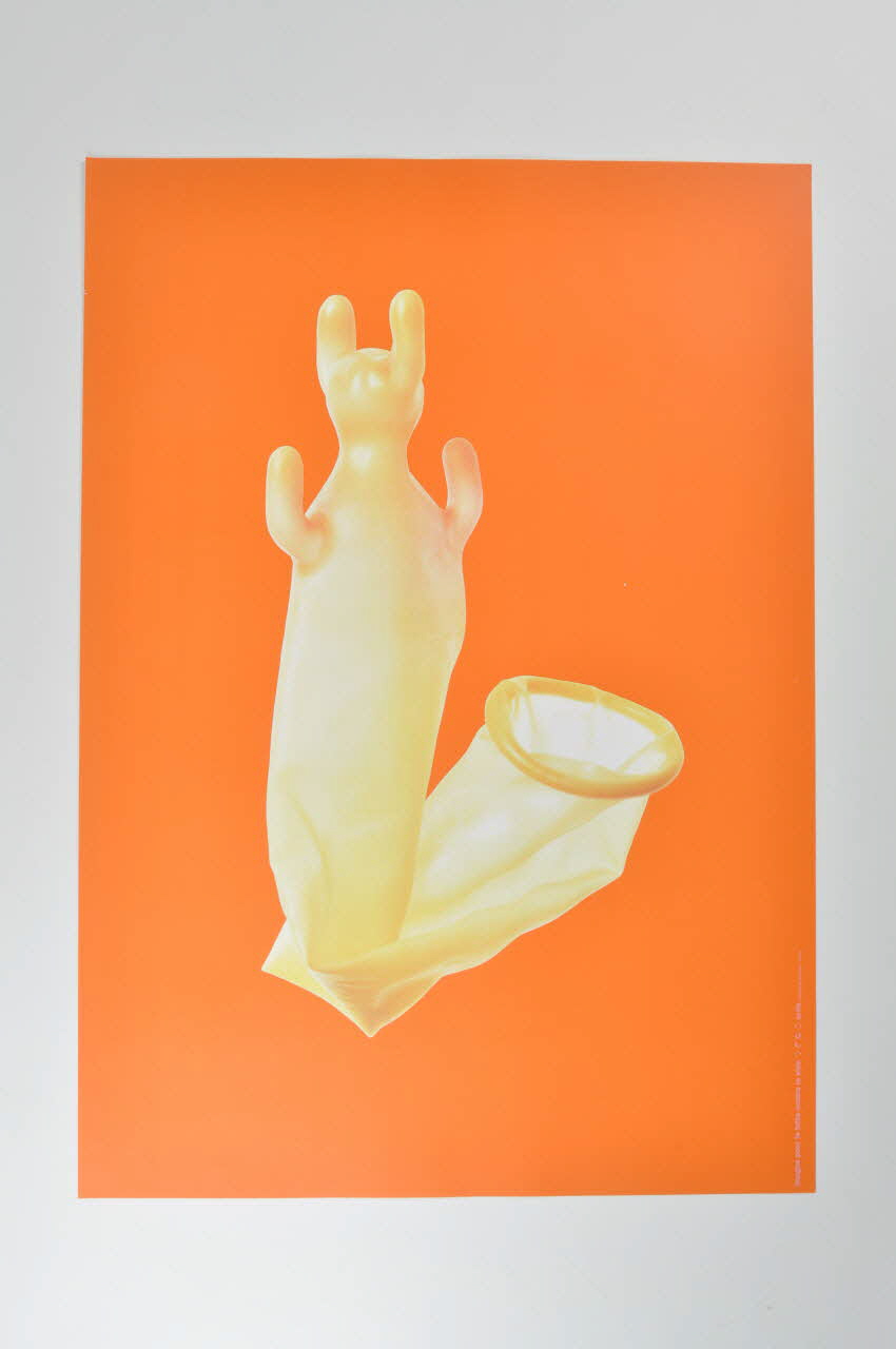 affiche Affiche  "Imagines contra el sida" n°25  de Tibor Kalman Espagne 1994 2002.127.360 Photo Mucem