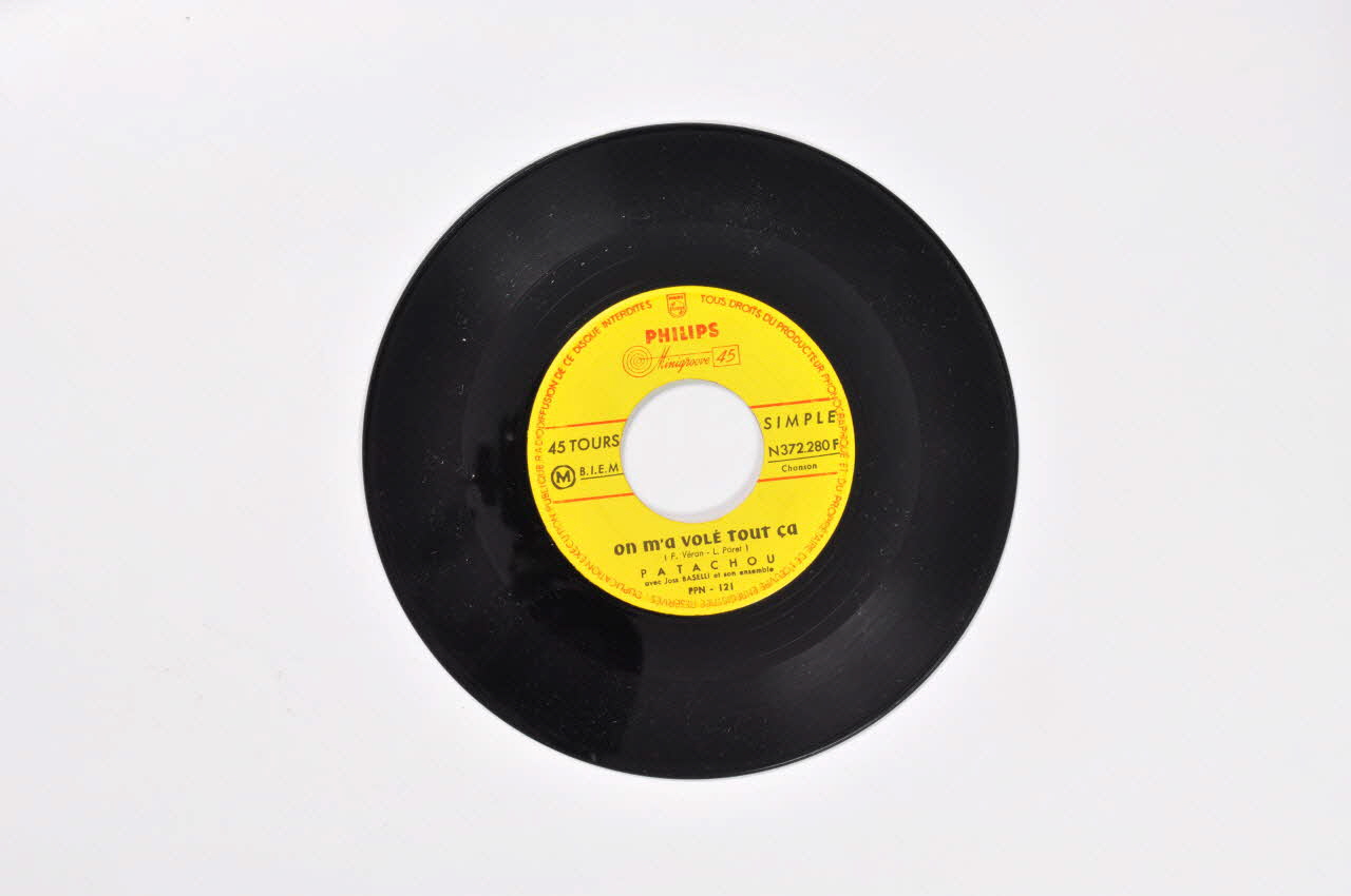 disque 45 tours On m'a volé tout ça 2001.69.16.1969 Photo Mucem
