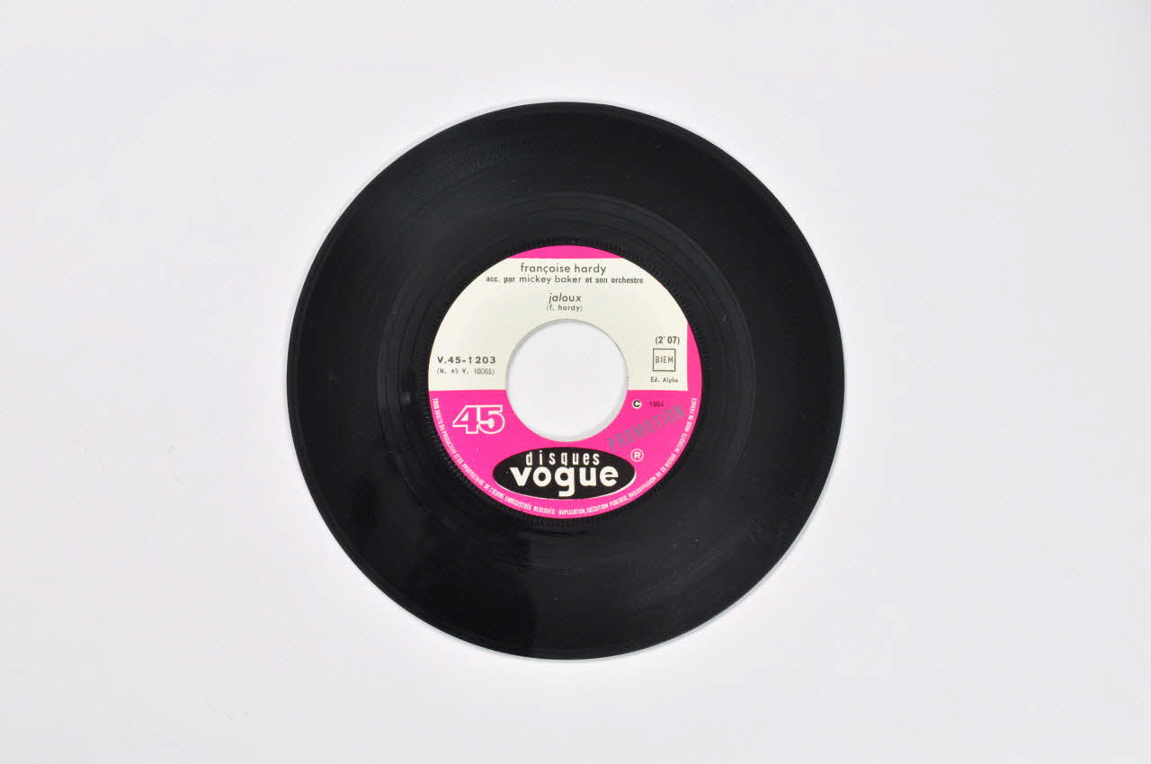 disque 45 tours Jaloux 2001.69.16.1975 Photo Mucem