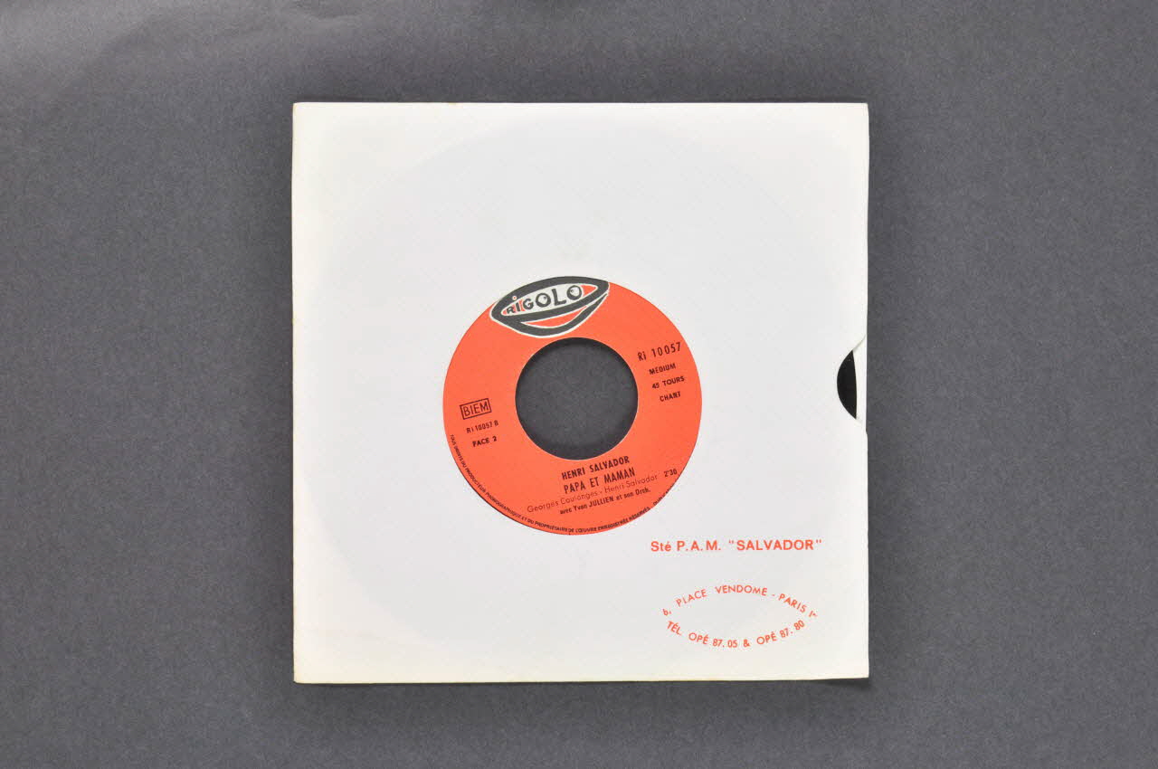 disque 45 tours Papa et maman 2001.69.16.1976.1-2 Photo Mucem