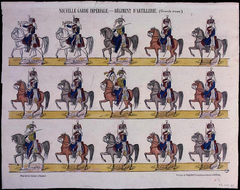 à registres (3 registres) NOUVELLE GARDE IMPERIALE. - REGIMENT D'ARTILLERIE. (Grande tenue.) 1946.106.97 Photo