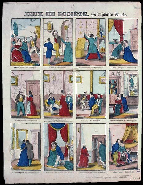 Pellerin à compartimlents (4x3) JEUX DE SOCIETES. Lorraine, France 1851-1860 1946.106.102 Photo