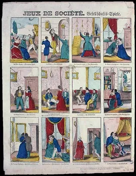 Pellerin à compartimlents (4x3) JEUX DE SOCIETES. Lorraine, France 1851-1860 1946.106.102 Photo