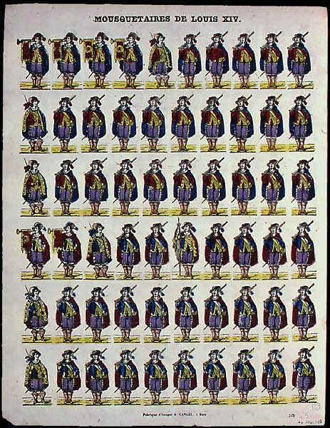 Charles Nicolas Gangel à registres (6) MOUSQUETAIRES DE LOUIS XIV. Metz 1852-1858 1946.106.103 Photo