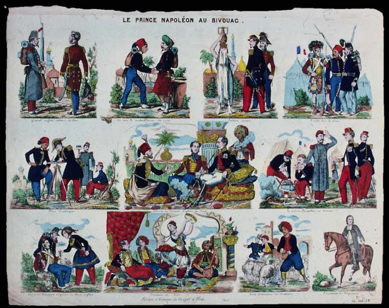 Charles Nicolas Gangel à compartiments (11) LE PRINCE NAPOLEON AU BIVOUAC. France 1852-1858 1946.106.25 Photo