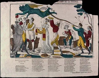 Pellerin estampe LE GRAND DIABLE D'ARGENT, PATRON DE LA FINANCE. Lorraine, France 1835 1950.39.2431 Photo
