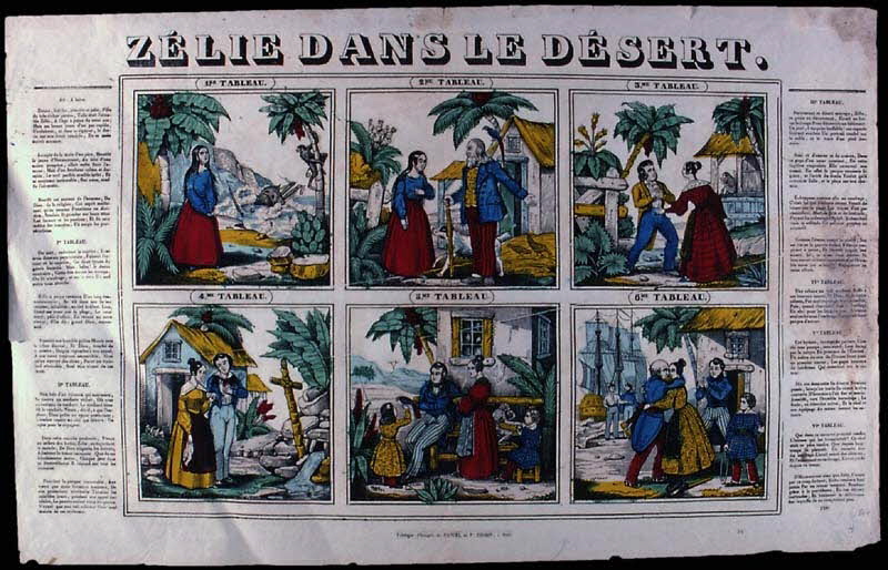 à compartiments (3x2) ZELIE DANS LE DESERT. Metz 1861-1868 1950.39.2382 Photo