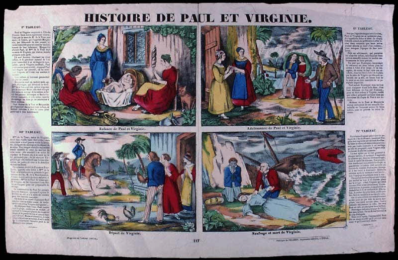 Pellerin à compartiments (2x2) HISTOIRE DE PAUL ET VIRGINIE. Lorraine, France 1874-1877 1950.39.2381 Photo