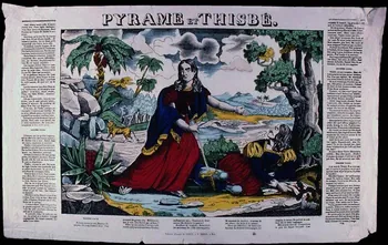 estampe PYRAME et THISBE. Metz 1861-1868 1950.39.2388 Photo