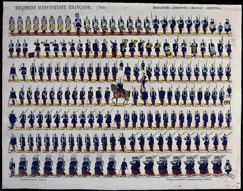 Pellerin à registres (7) REGIMENT D'INFANTERIE FRANCAISE. ( Nou[vel uniforme)] Lorraine, France 1835 1946.106.90 Photo