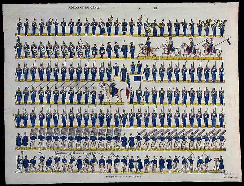 Charles Nicolas Gangel estampe REGIMENT DU GENIE. Metz 1852-1858 1946.106.88 Photo