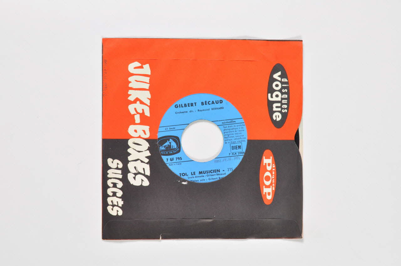disque 45 tours Toi, le musicien 2001.69.16.1994.1-2 Photo Mucem