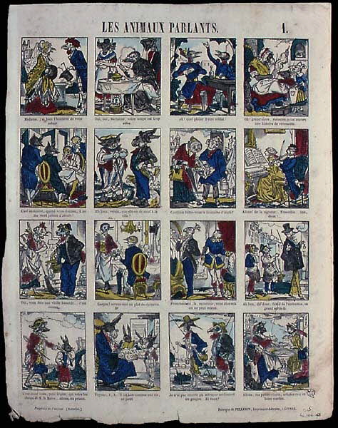 Pellerin estampe LES ANIMAUX PARLANTS. Lorraine, France 1938 1946.106.168 Photo